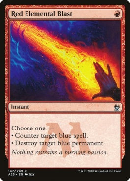 naokuroshop MTG [A25][147][赤][U][EN][赤霊破/Red Elemental Blast] NM