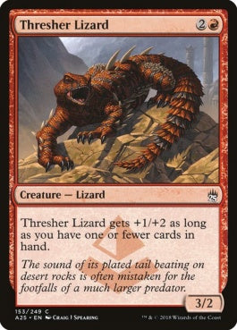 naokuroshop MTG [A25][153][赤][C][EN][オナガトカゲ/Thresher Lizard] NM