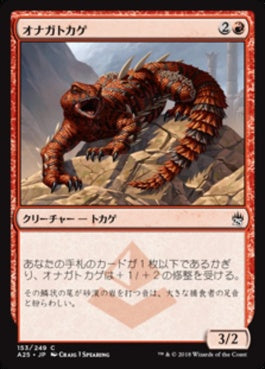 naokuroshop MTG [A25][153][赤][C][JP][オナガトカゲ/Thresher Lizard] NM