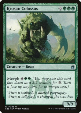 naokuroshop MTG [A25][177][緑][U][EN][クローサの巨像/Krosan Colossus] NM