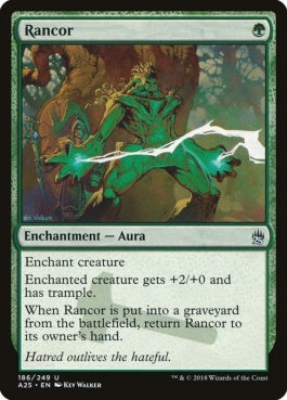 naokuroshop MTG [A25][186][緑][U][EN][怨恨/Rancor] NM