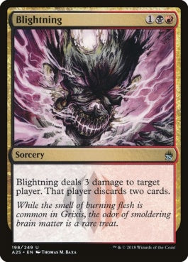 naokuroshop MTG [A25][198][多][U][EN][荒廃稲妻/Blightning] NM