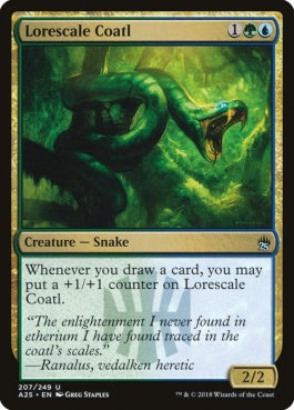 naokuroshop MTG [A25][207][多][U][EN][知識鱗のコアトル/Lorescale Coatl] NM