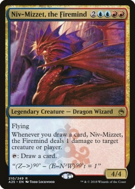 naokuroshop MTG [A25][210][多][R][EN][火想者ニヴ＝ミゼット/Niv-Mizzet, the Firemind] NM