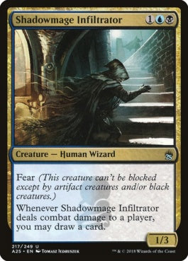 naokuroshop MTG [A25][217][多][U][EN][影魔道士の浸透者/Shadowmage Infiltrator] NM