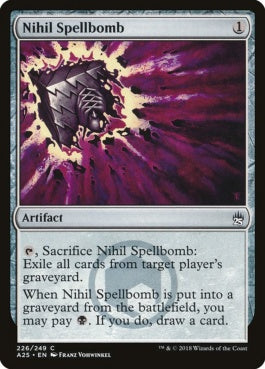 naokuroshop MTG [A25][226][茶][C][EN][虚無の呪文爆弾/Nihil Spellbomb] NM