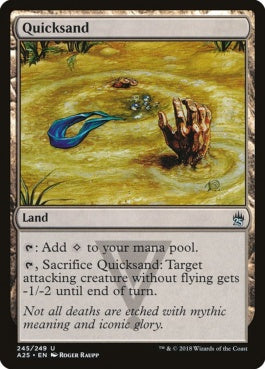 naokuroshop MTG [A25][245][土地][U][EN][流砂/Quicksand] NM