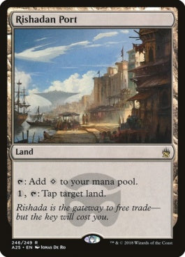 naokuroshop MTG [A25][246][土地][R][EN][リシャーダの港/Rishadan Port] NM