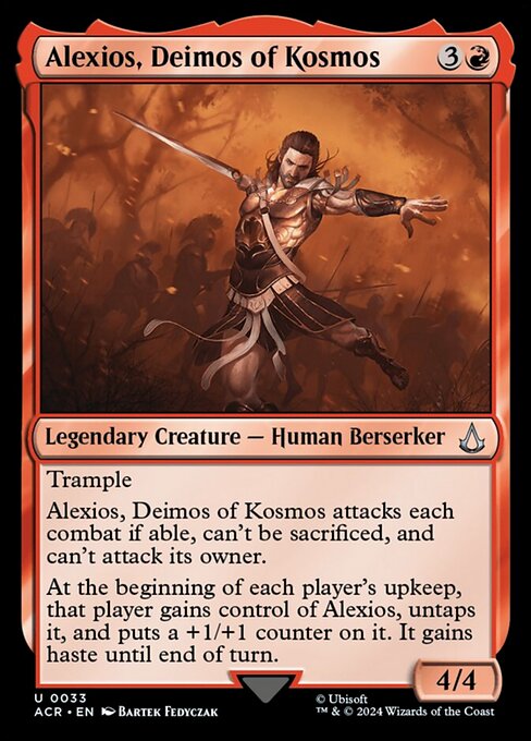 naokuroshop MTG [ACR][0033][赤][U][EN][コスモスの門徒、アレクシオス/Alexios, Deimos of Kosmos]（foil） NM