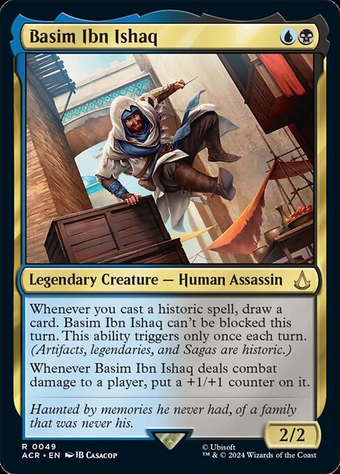 naokuroshop MTG [ACR][0049][多][R][EN][バシム・イブン・イスハーク/Basim Ibn Ishaq]（foil） NM