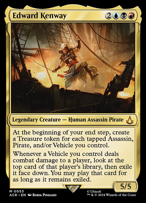 naokuroshop MTG [ACR][0053][多][M][EN][エドワード・ケンウェイ/Edward Kenway]（foil） NM