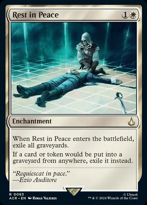 naokuroshop MTG [ACR][0083][白][R][EN][安らかなる眠り/Rest in Peace]（foil） NM