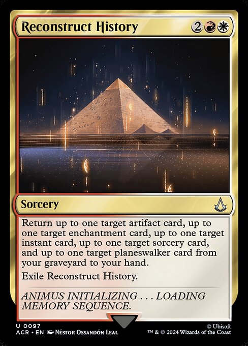 naokuroshop MTG [ACR][0097][多][U][EN][歴史の再構築/Reconstruct History]（foil） NM