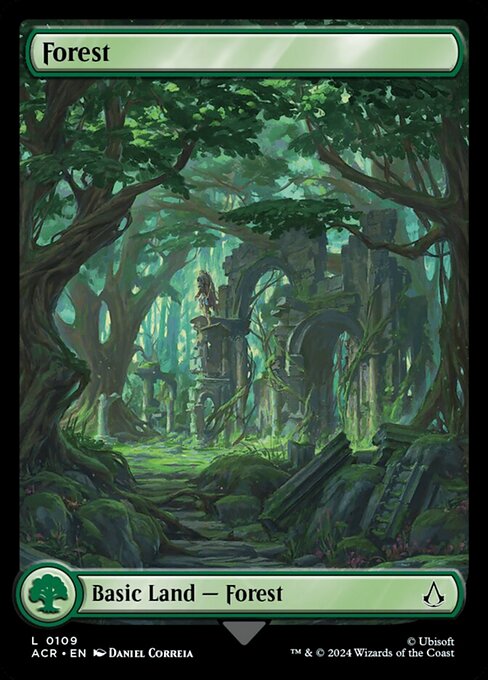 naokuroshop MTG [ACR][0109][土地][C][EN][森/Forest]（foil） NM