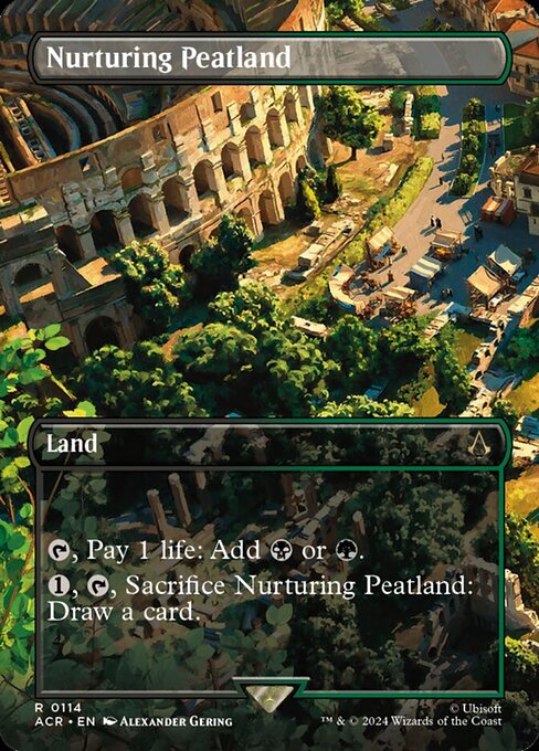 naokuroshop MTG [ACR][0114][土地][R][EN][育成泥炭地/Nurturing Peatland]（foil） NM