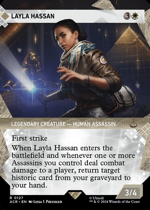 naokuroshop MTG [ACR][0127][白][R][EN][レイラ・ハサン/Layla Hassan]（foil） NM