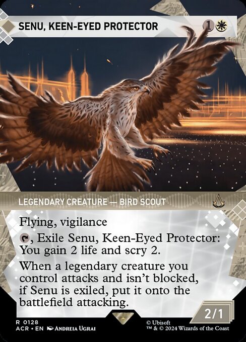 naokuroshop MTG [ACR][0128][白][R][EN][鋭い目の守護者、セヌ/Senu, Keen-Eyed Protector]（foil） NM