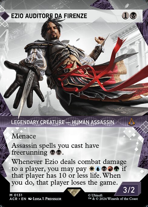 naokuroshop MTG [ACR][0131][黒][M][EN][エツィオ・アウディトーレ・ダ・フィレンツェ/Ezio Auditore da Firenze]（foil） NM