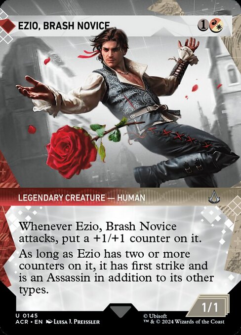 naokuroshop MTG [ACR][0145][多][U][EN][無作法の新米、エツィオ/Ezio, Brash Novice]（foil） NM