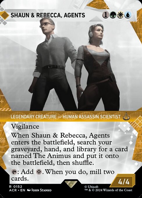 naokuroshop MTG [ACR][0152][多][R][EN][団員、ショーンとレベッカ/Shaun & Rebecca, Agents]（foil） NM