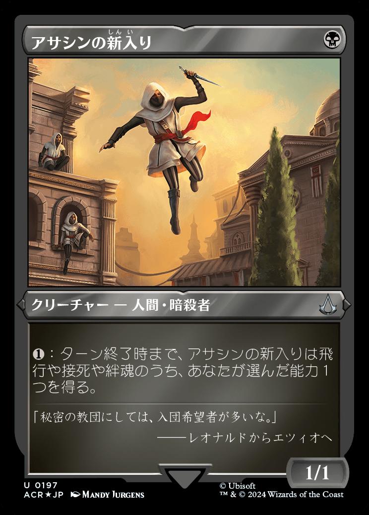 naokuroshop MTG [ACR][0197][黒][U][JP][アサシンの新入り/Assassin Initiate] NM