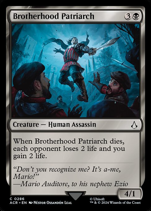 naokuroshop MTG [ACR][0286][黒][C][EN][Brotherhood Patriarch] NM