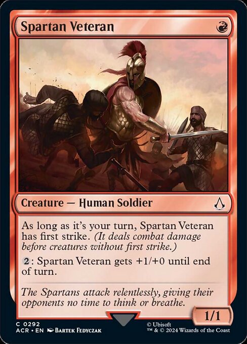 naokuroshop MTG [ACR][0292][赤][C][EN][Spartan Veteran] NM