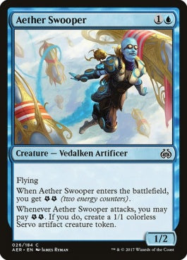 naokuroshop MTG [AER][026][青][C][EN][霊気急襲者/Aether Swooper] NM