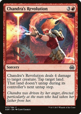 naokuroshop MTG [AER][077][赤][C][EN][チャンドラの革命/Chandra's Revolution] NM