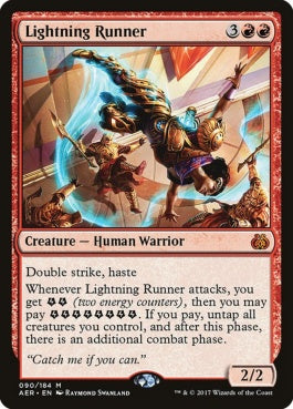 naokuroshop MTG [AER][090][赤][M][EN][稲妻駆け/Lightning Runner] NM