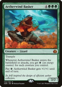 naokuroshop MTG [AER][104][緑][M][EN][霊気風浴び/Aetherwind Basker] NM