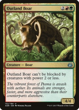 naokuroshop MTG [AER][132][多][U][EN][辺境地の猪/Outland Boar] NM