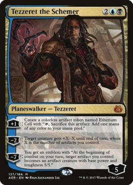 naokuroshop MTG [AER][137][多][M][EN][策謀家テゼレット/Tezzeret the Schemer] NM