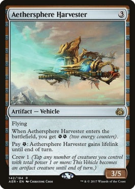 naokuroshop MTG [AER][142][茶][R][EN][霊気圏の収集艇/Aethersphere Harvester] NM