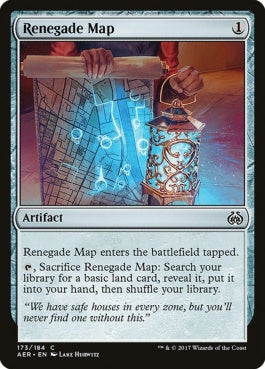 naokuroshop MTG [AER][173][茶][C][EN][改革派の地図/Renegade Map] NM