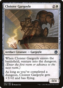 naokuroshop MTG [AFR][007][白][U][EN][回廊のガーゴイル/Cloister Gargoyle]（foil） NM