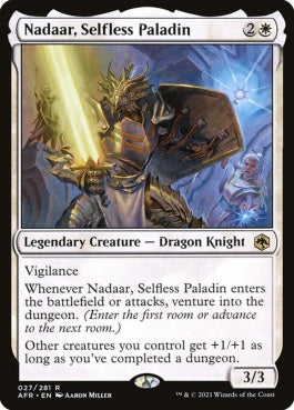 naokuroshop MTG [AFR][027][白][R][EN][無私のパラディン、ナダール/Nadaar, Selfless Paladin]（foil） NM