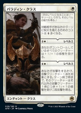 naokuroshop MTG [AFR][029][白][R][JP][パラディン・クラス/Paladin Class]（foil） NM