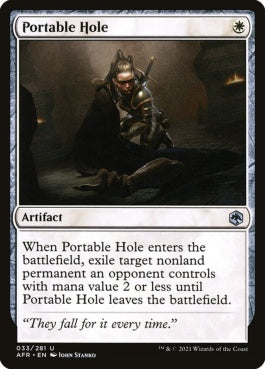 naokuroshop MTG [AFR][033][白][U][EN][ポータブル・ホール/Portable Hole]（foil） NM