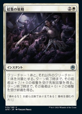 naokuroshop MTG [AFR][036][白][U][JP][結集の策略/Rally Maneuver]（foil） NM