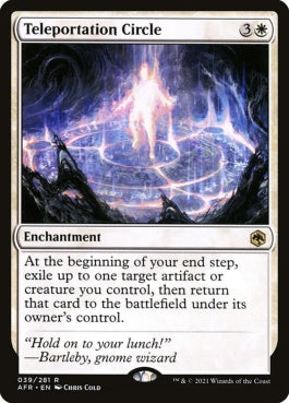 naokuroshop MTG [AFR][039][白][R][EN][テレポーテーション・サークル/Teleportation Circle]（foil） NM