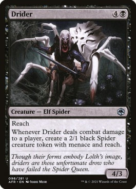 naokuroshop MTG [AFR][098][黒][U][EN][ドライダー/Drider] NM