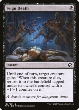 naokuroshop MTG [AFR][103][黒][C][EN][フェイン・デス/Feign Death]（foil） NM