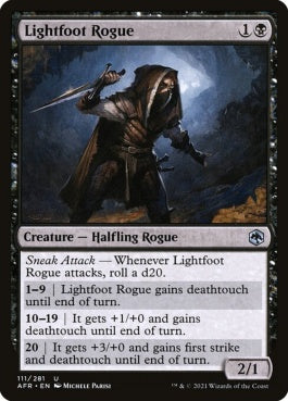 naokuroshop MTG [AFR][111][黒][U][EN][足早のローグ/Lightfoot Rogue]（foil） NM