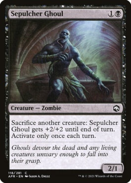 naokuroshop MTG [AFR][118][黒][C][EN][墓所のグール/Sepulcher Ghoul]（foil） NM