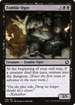 naokuroshop MTG [AFR][129][黒][C][EN][ゾンビ・オーガ/Zombie Ogre]（foil） NM