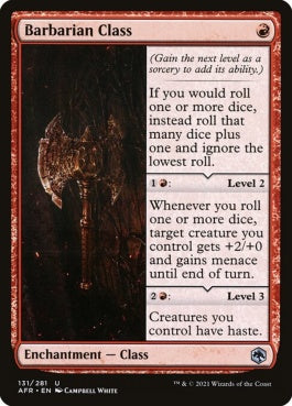 naokuroshop MTG [AFR][131][赤][U][EN][バーバリアン・クラス/Barbarian Class]（foil） NM