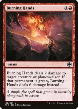 naokuroshop MTG [AFR][135][赤][U][EN][バーニング・ハンズ/Burning Hands]（foil） NM