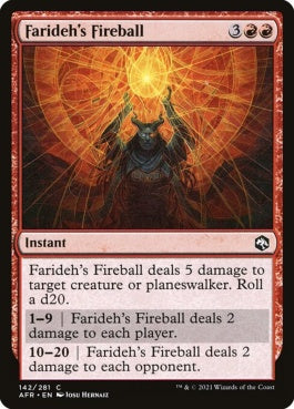 naokuroshop MTG [AFR][142][赤][C][EN][ファリダの火の玉/Farideh's Fireball]（foil） NM