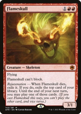 naokuroshop MTG [AFR][143][赤][M][EN][フレイムスカル/Flameskull]（foil） NM